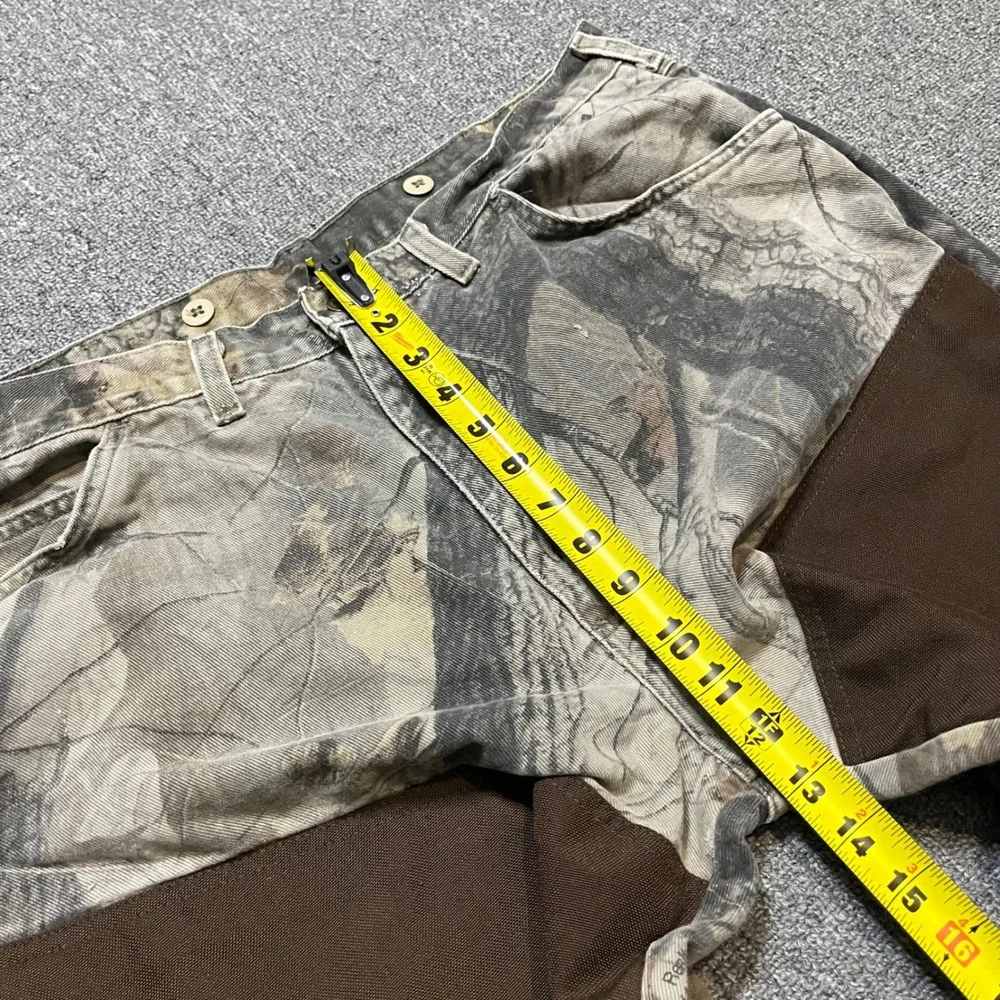 Vintage Wrangler Hunting Pants 40x30 Camo Brown Brush Guard Field Trousers‎ 90s
